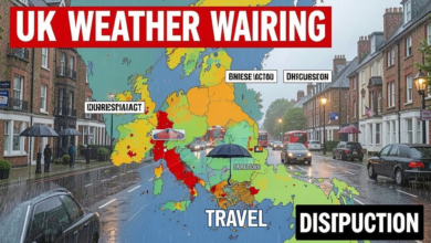 uk weather warning travel disruption