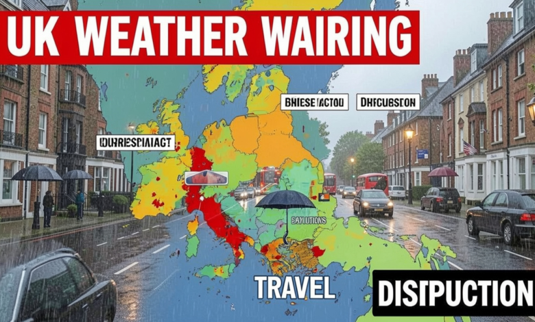 uk weather warning travel disruption